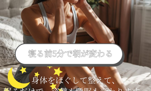 寝る前5分で姿勢が変わる！おうちでできるルーティン🤫